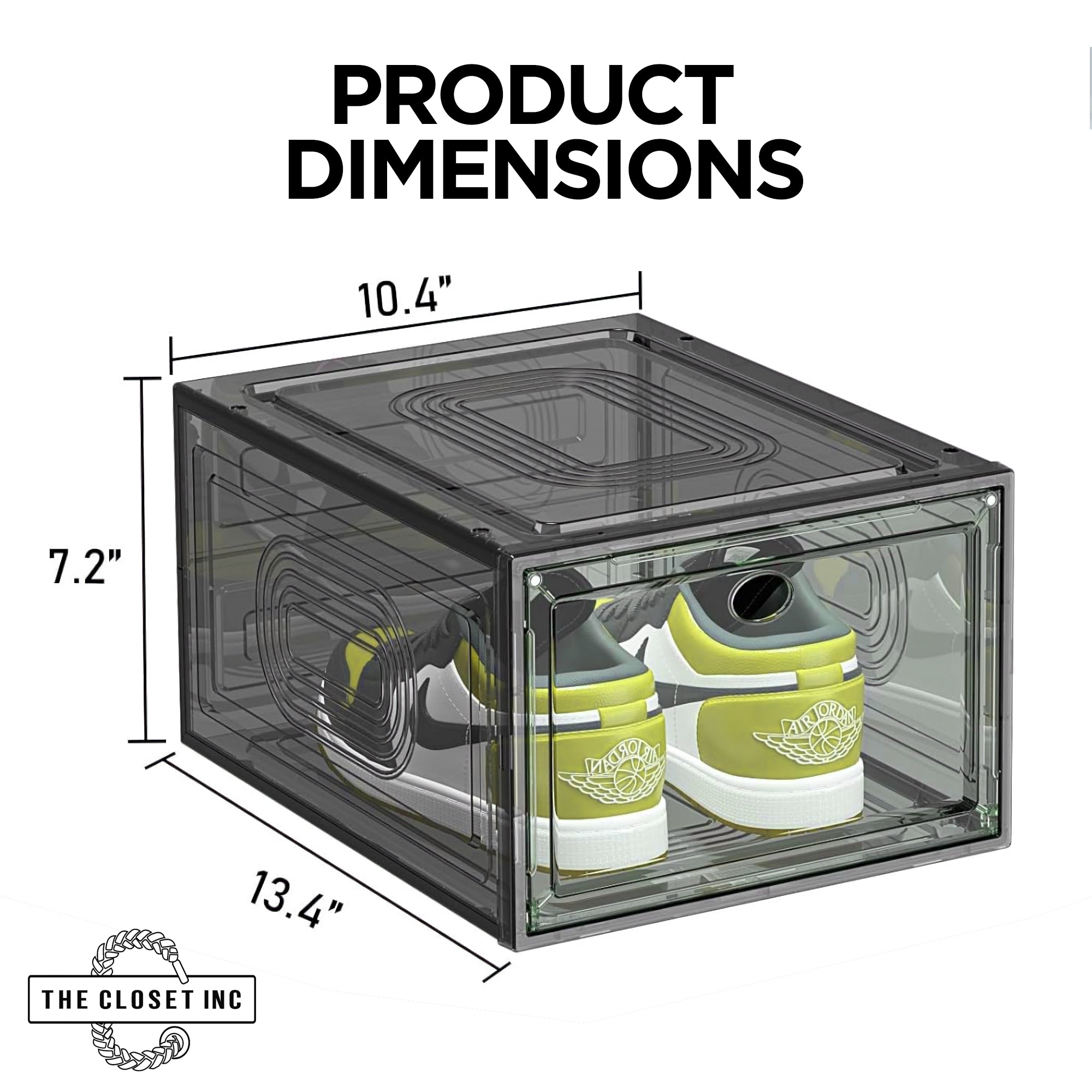 TCI Stackable Acrylic Shoe Case