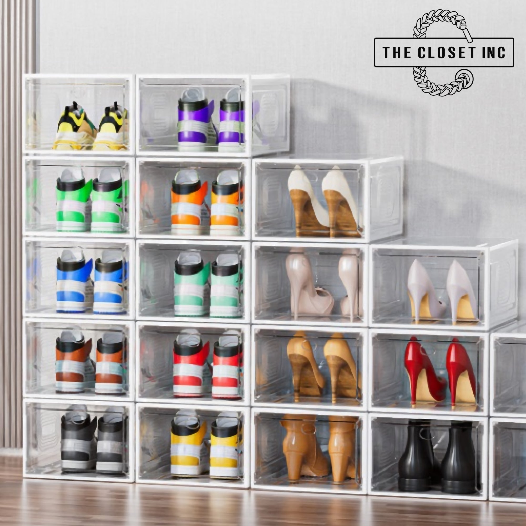 TCI Stackable Acrylic Shoe Case