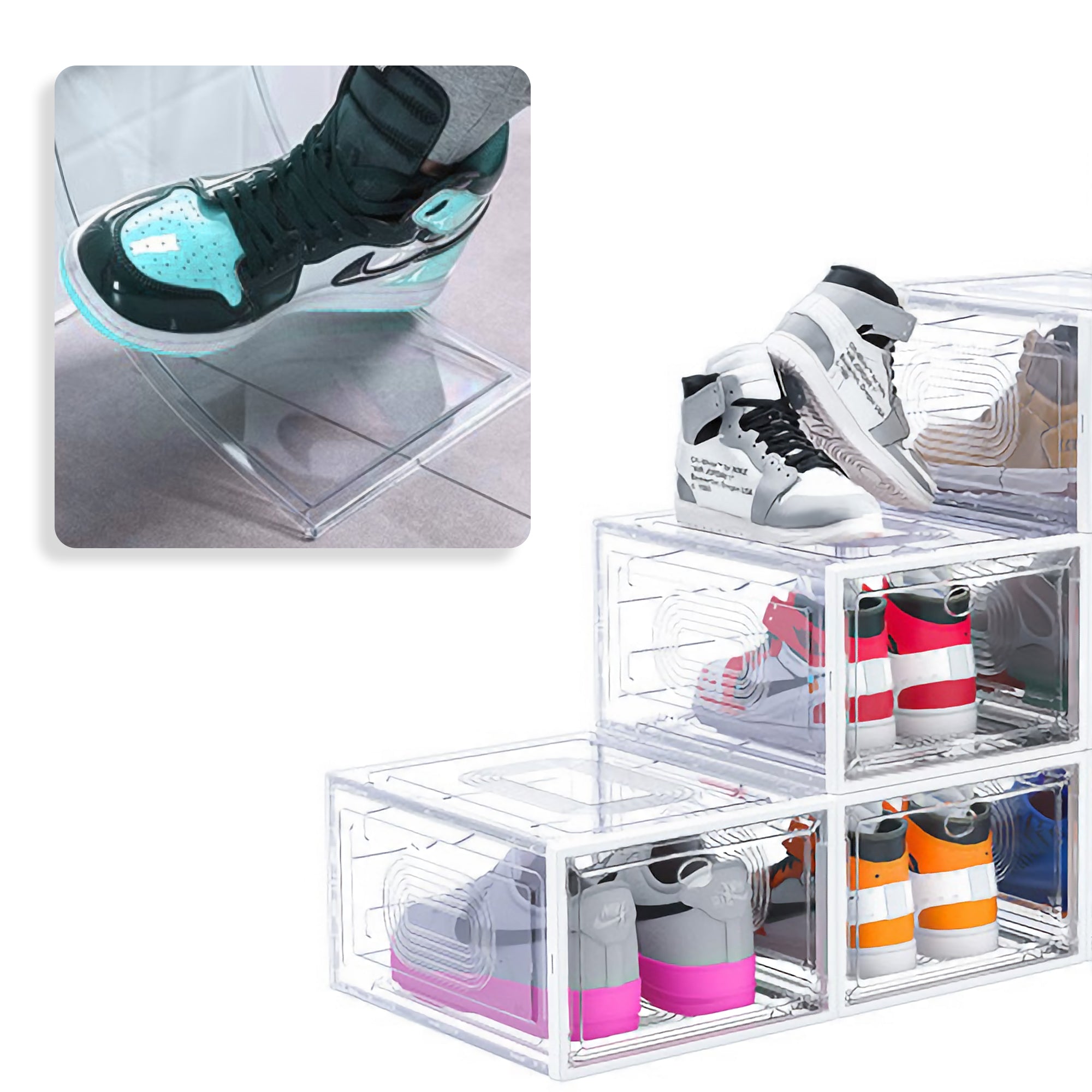 TCI Stackable Acrylic Shoe Case