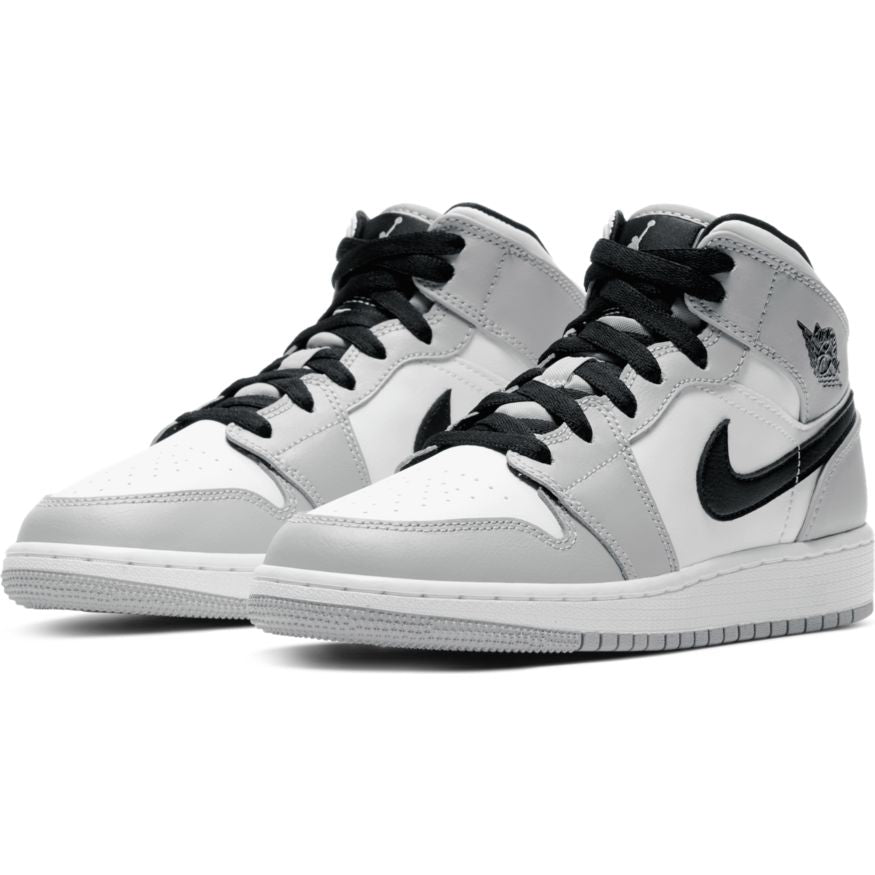 Big Kids' Air Jordan 1 Mid "Light Smoke Grey"