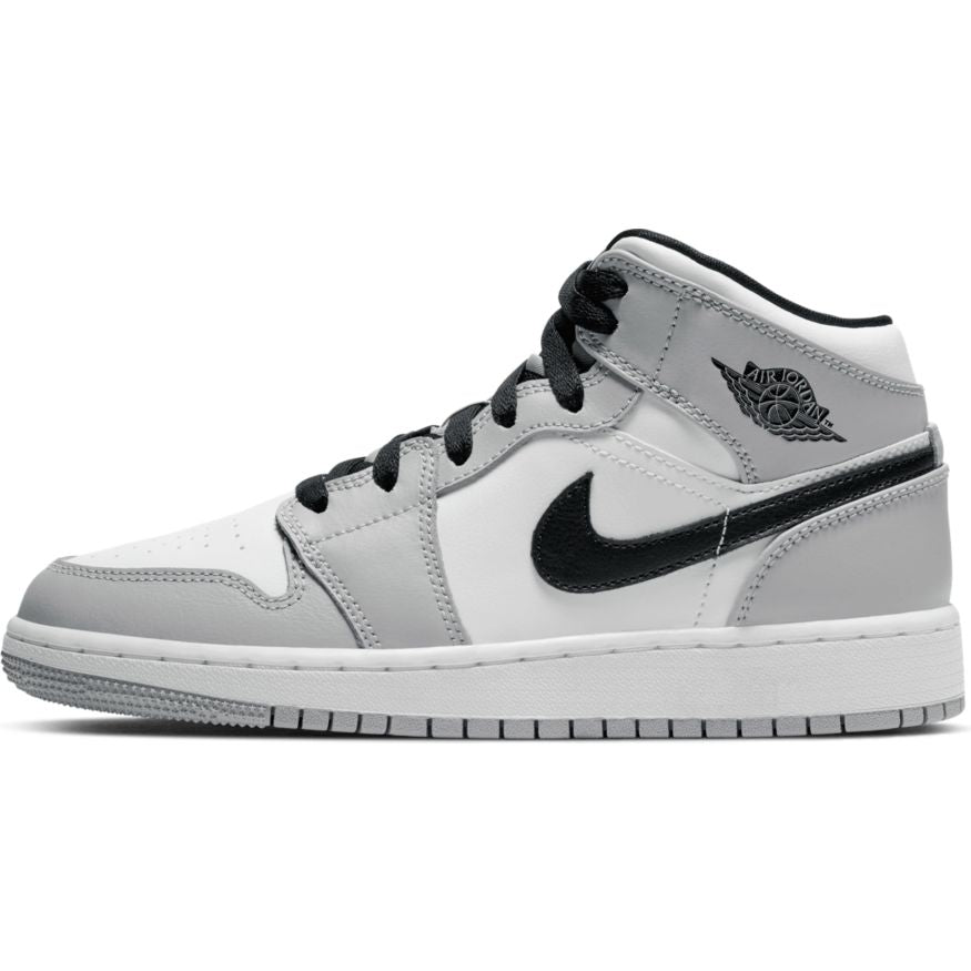 Big Kids' Air Jordan 1 Mid "Light Smoke Grey"
