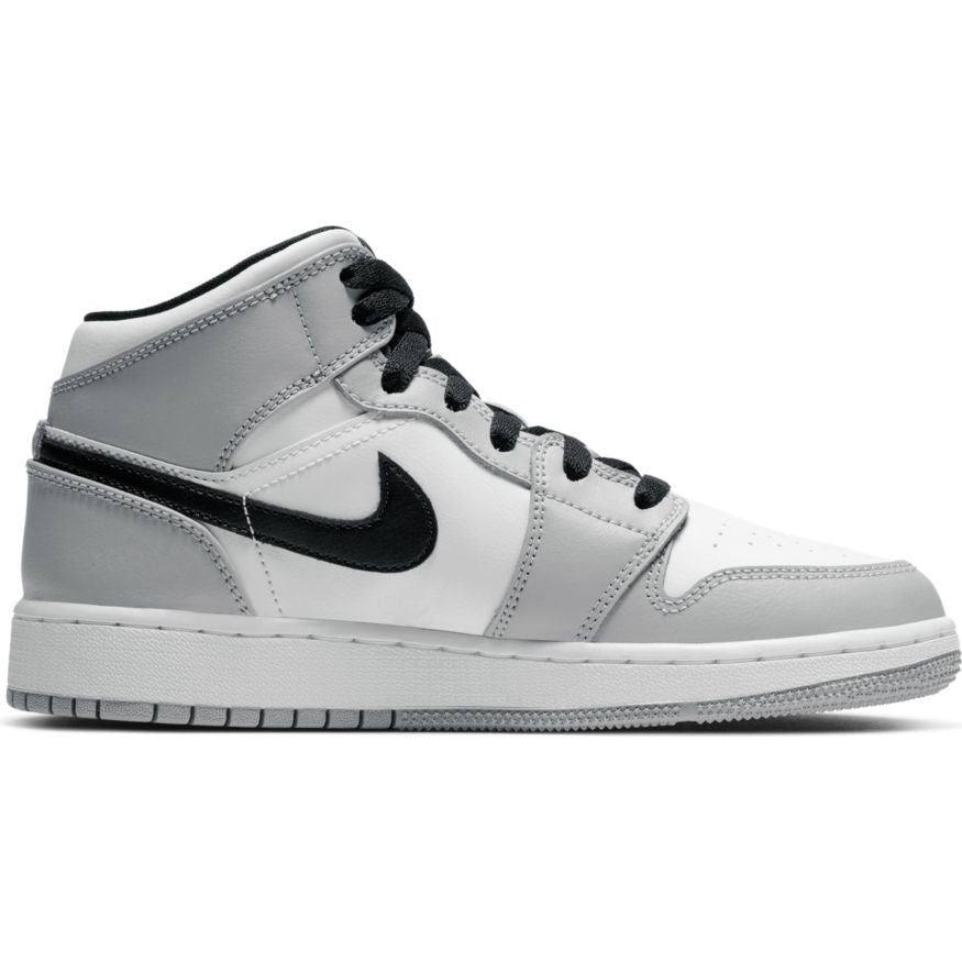 Big Kids' Air Jordan 1 Mid "Light Smoke Grey"