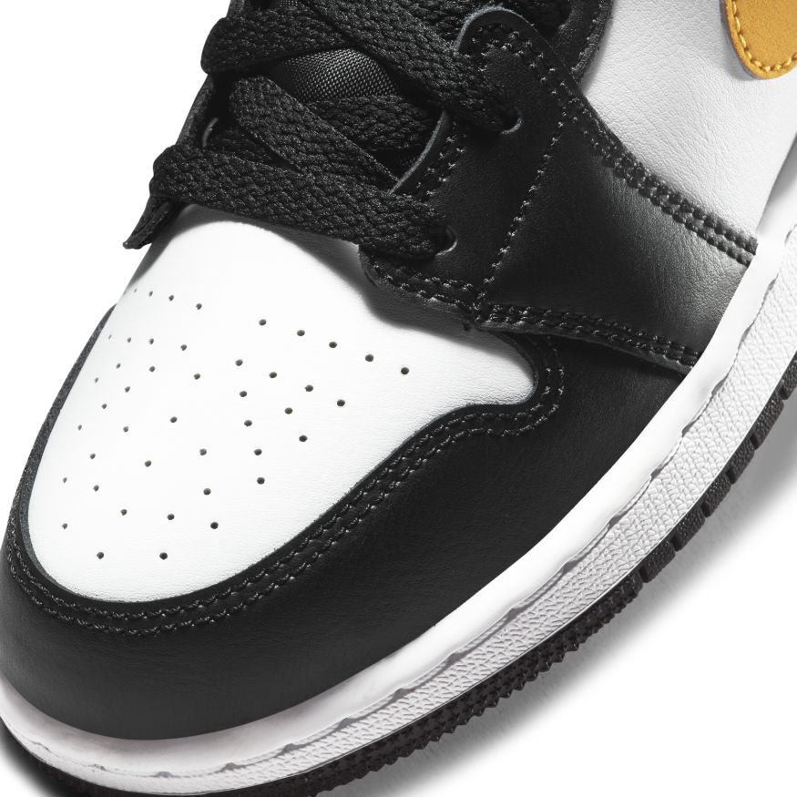 Big Kids' Air Jordan 1 Mid "Black University Gold"