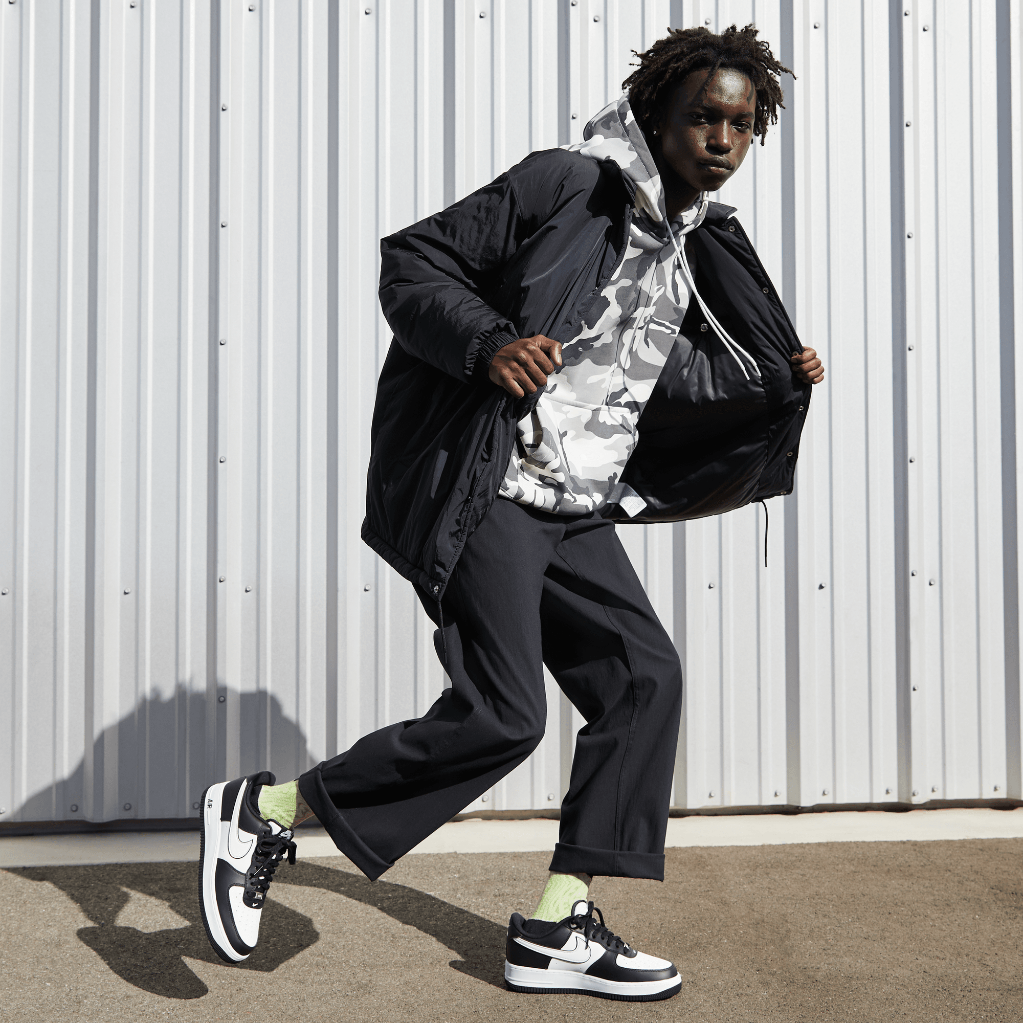 Men's Air Force 1 '07 "White Swoosh Panda"