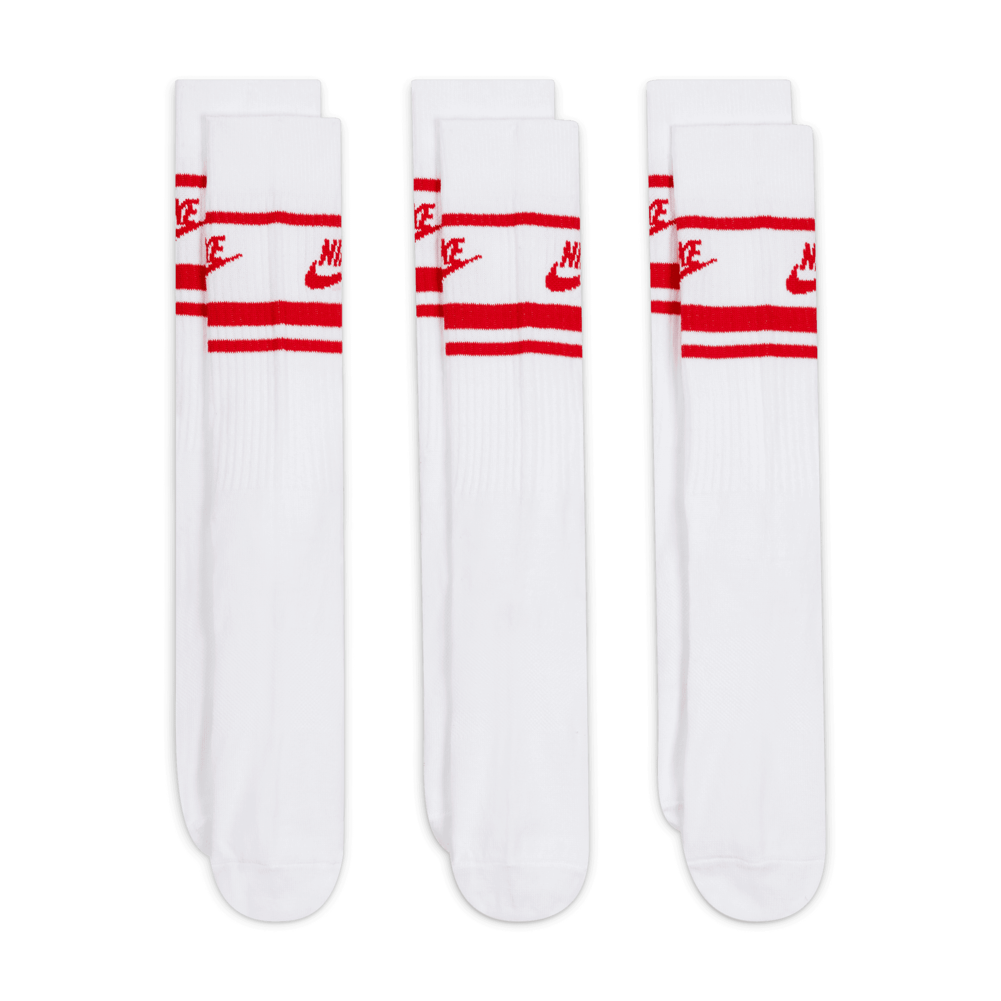 Nike Sportswear Everyday Essential Crew Socks (3 Pairs) (UNISEX)