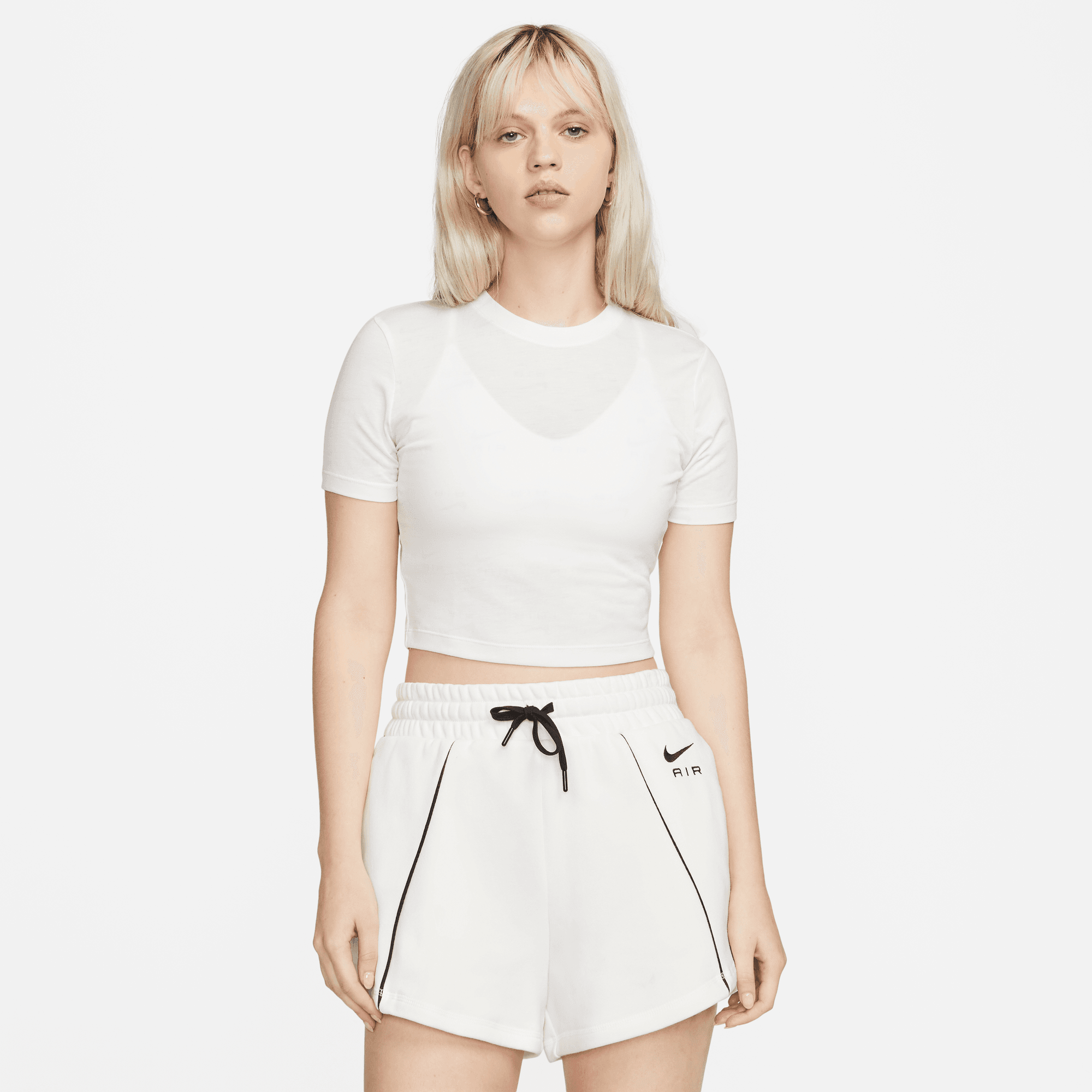 Women's Nike Air Slim-Fit Printed Crop T-Shirt