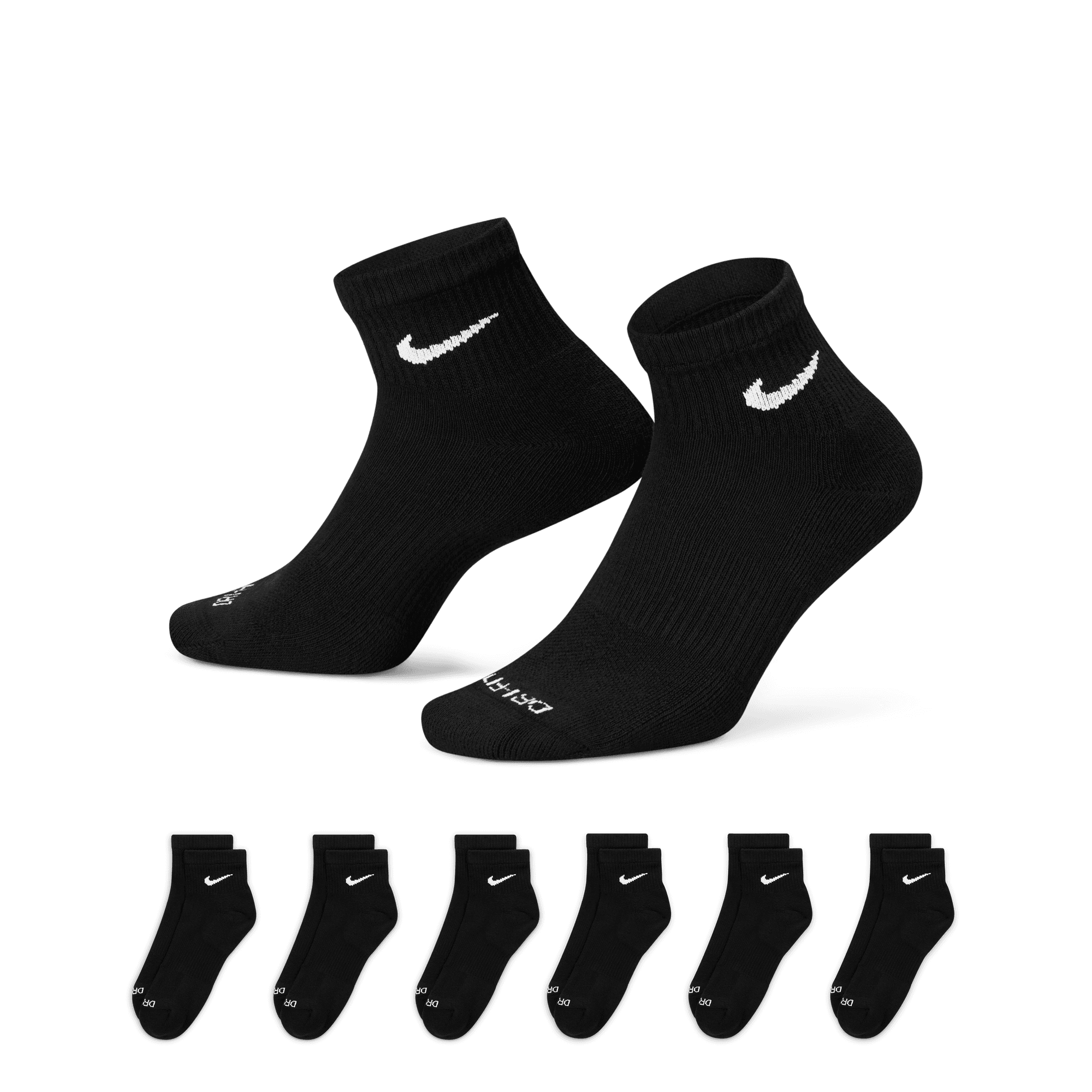 Nike Everyday Plus Cushioned Training Ankle Socks (6 Pairs) "Unisex"