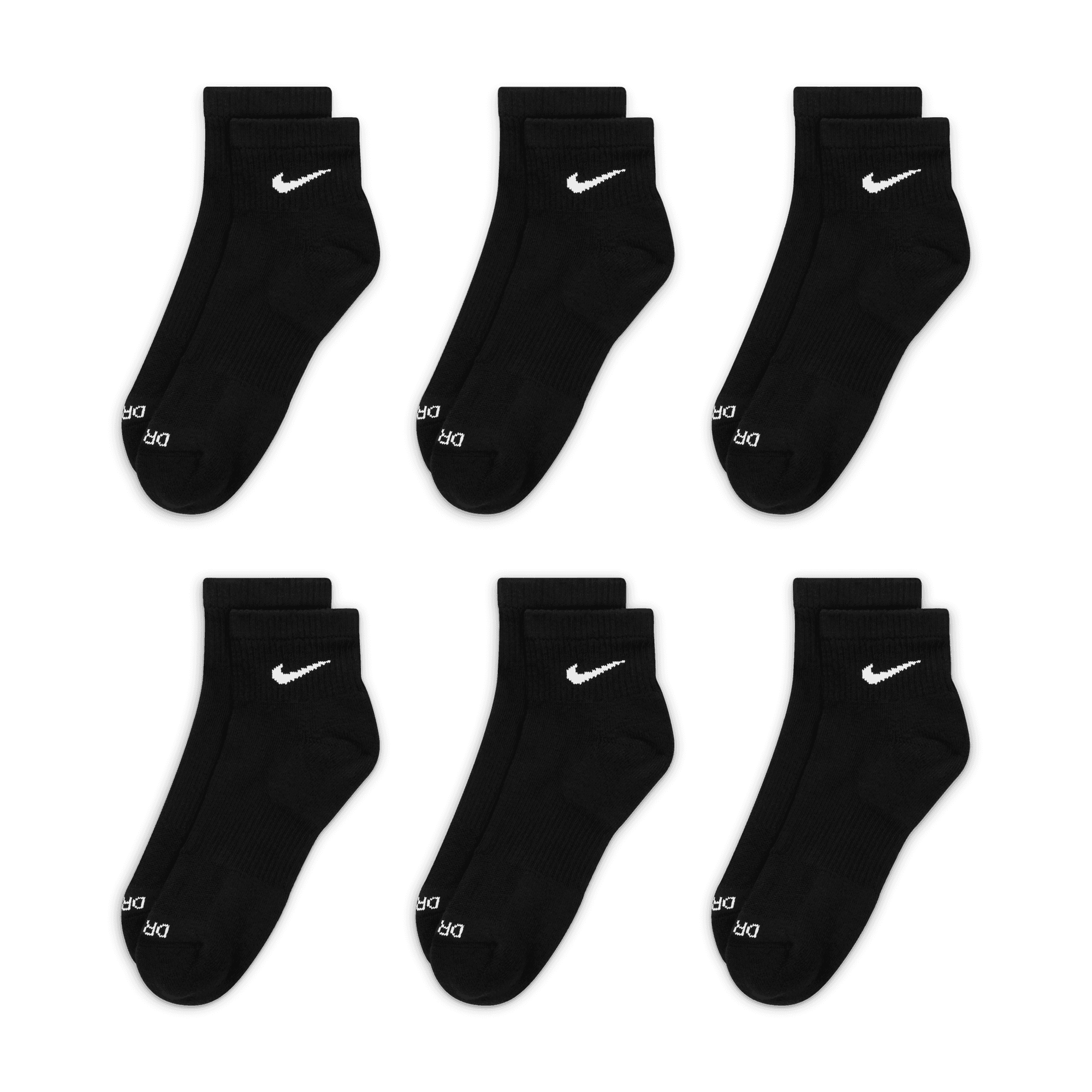 Nike Everyday Plus Cushioned Training Ankle Socks (6 Pairs) "Unisex"