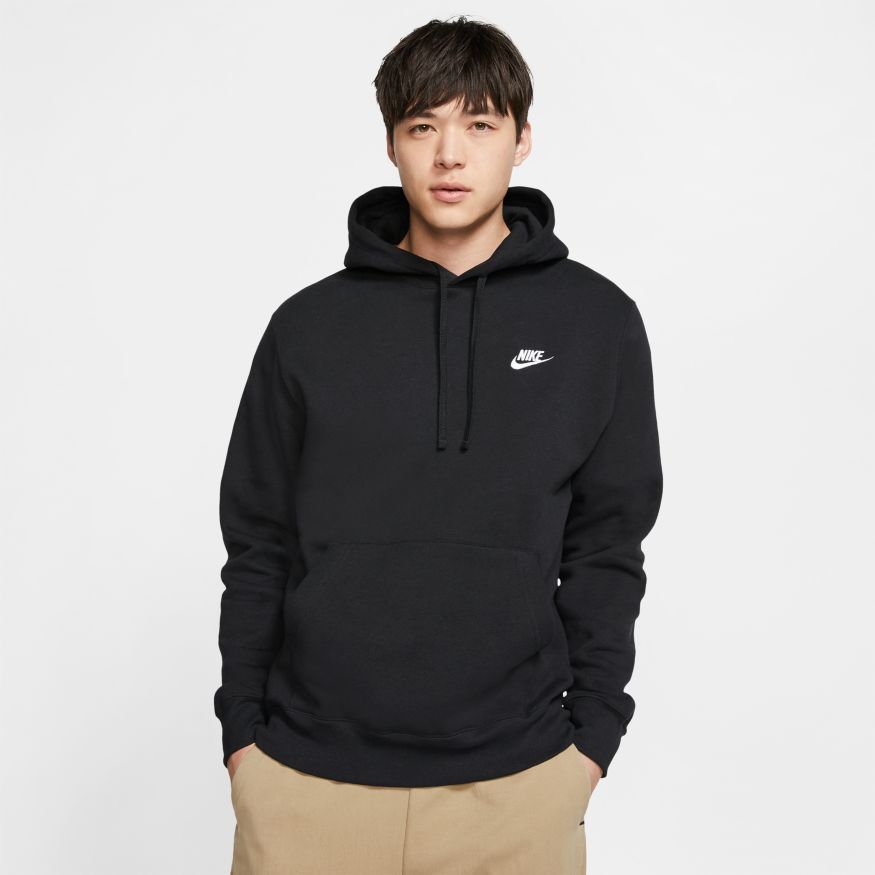 Men's Nike Sportswear Club Fleece Pullover Hoodie "Black"