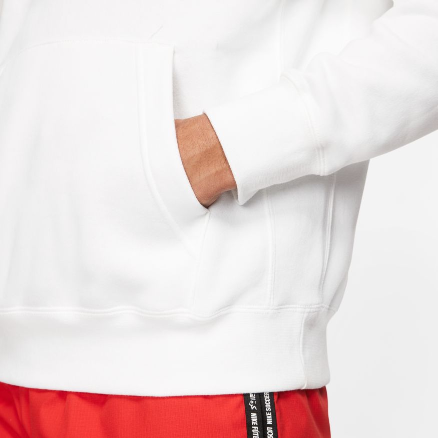 Men's Nike Sportswear Club Fleece Pullover Hoodie "White Black"