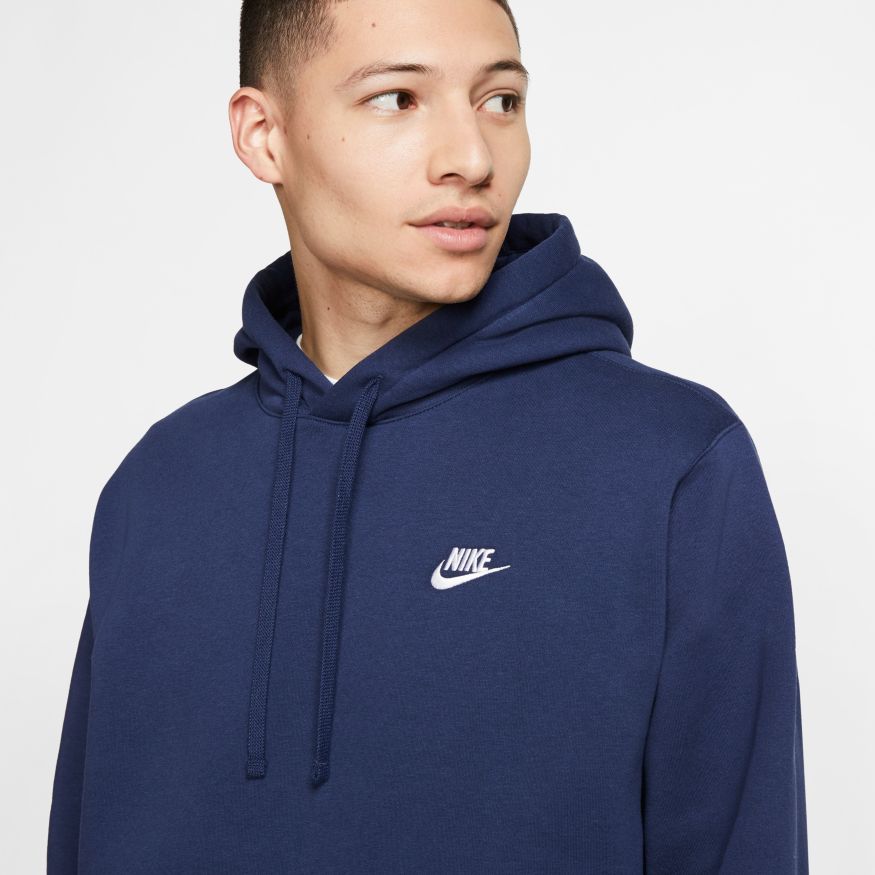 Men's Nike Sportswear Club Fleece Pullover Hoodie "Midnight Navy"