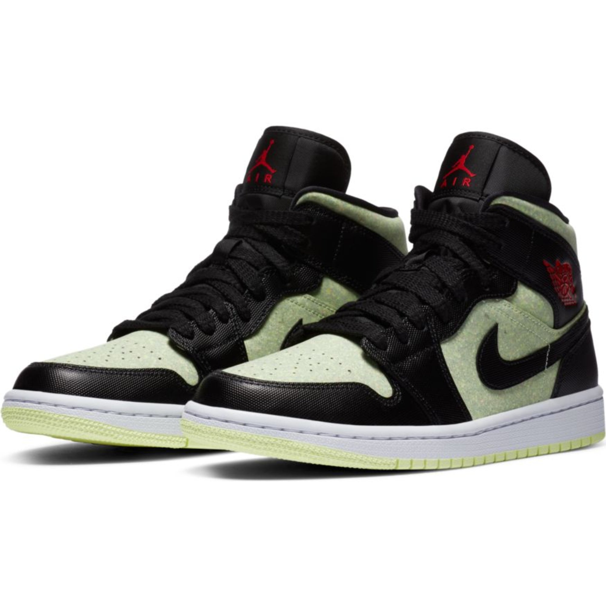 Women's Air Jordan 1 Mid SE "Black Barely Volt"
