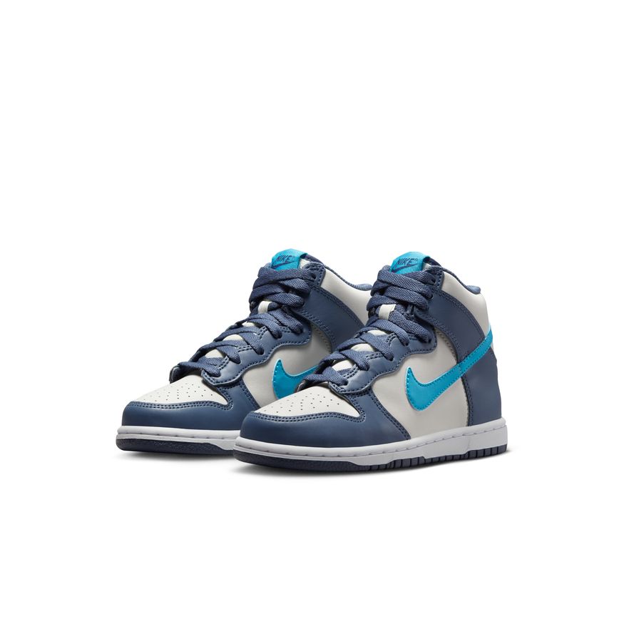 Little Kids' Nike Dunk High "Light Bone Diffused Blue"