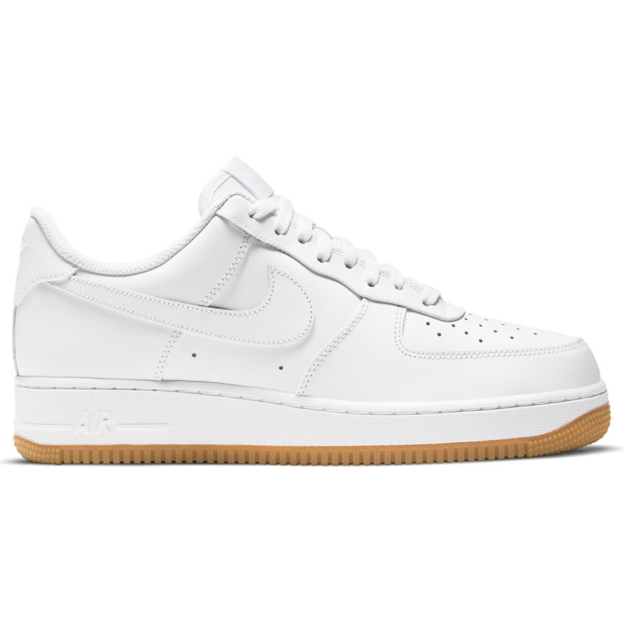Men's Nike Air Force 1 '07 Shoe "White Gum Light Brown'
