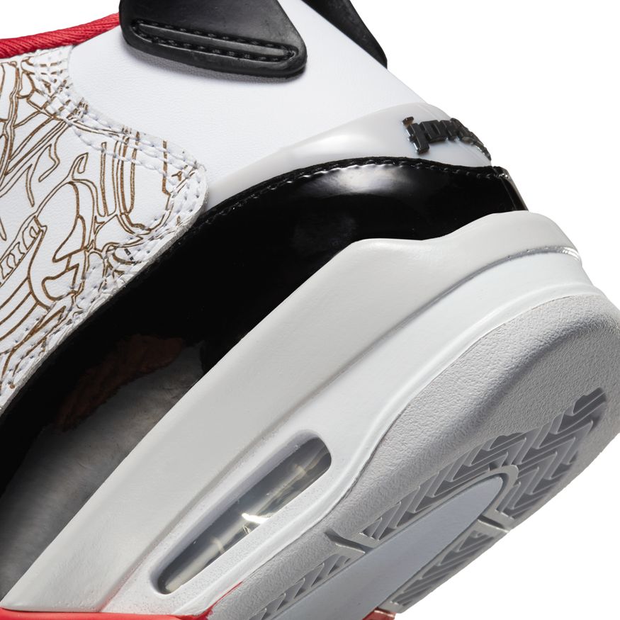 Big Kids' Air Jordan Dub Zero "White Varsity Red"