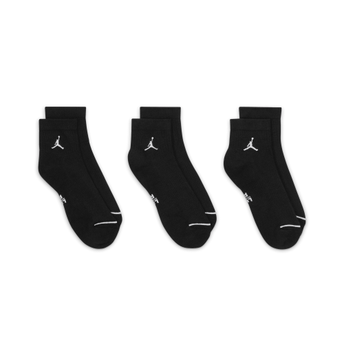 Jordan Everyday Ankle Socks 3 Pairs "Black White" (Unisex)