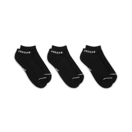 Jordan Everyday No-Show Socks "Black White" (3 Pairs) (Unisex)