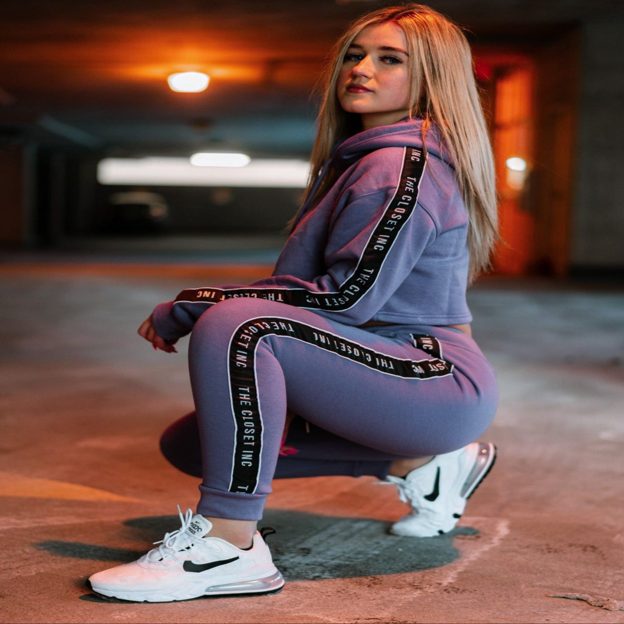 Women's The Closet Inc. Pull Over Tape Crop Top AE Orchid