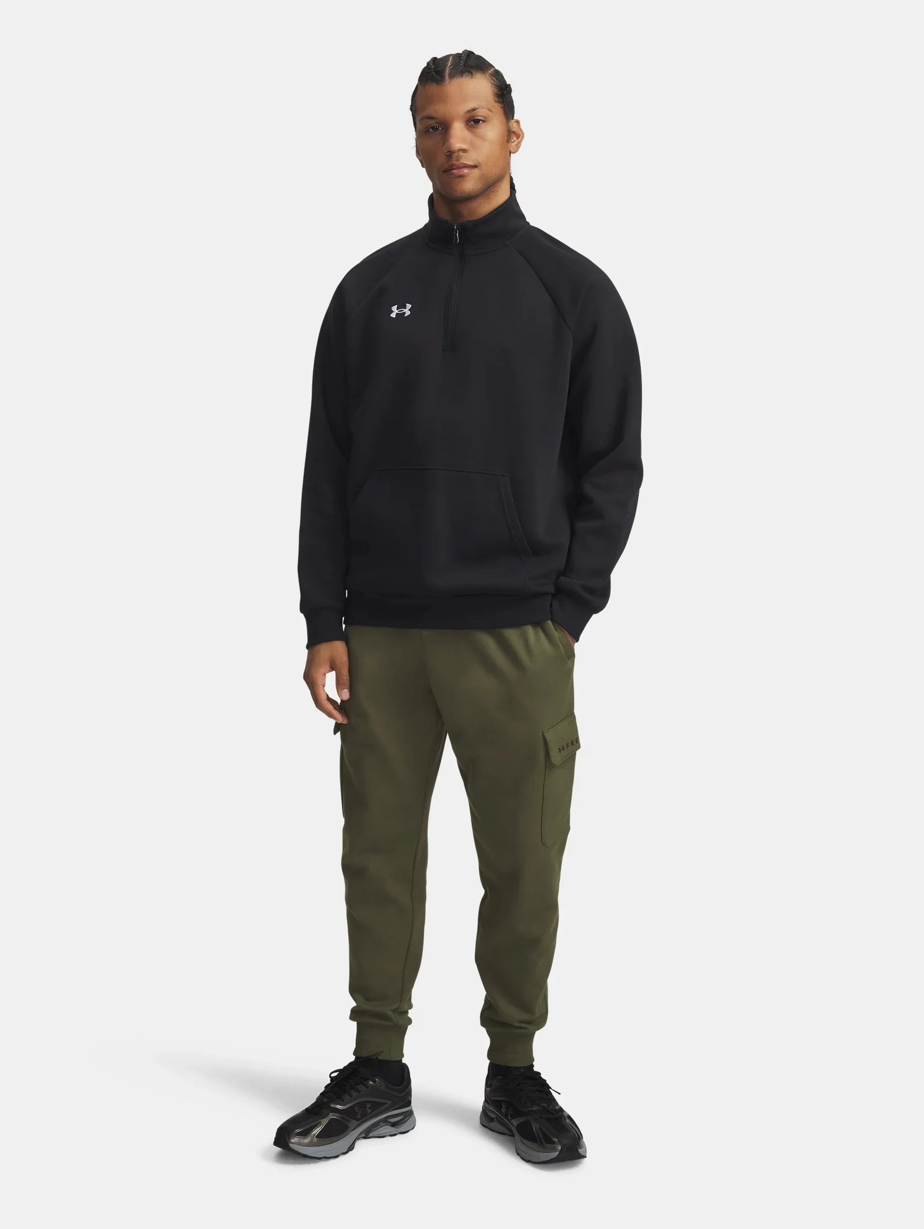 Men's Under Armour Freedom Rival Fleece Cargo Pants "Marine OD Green"