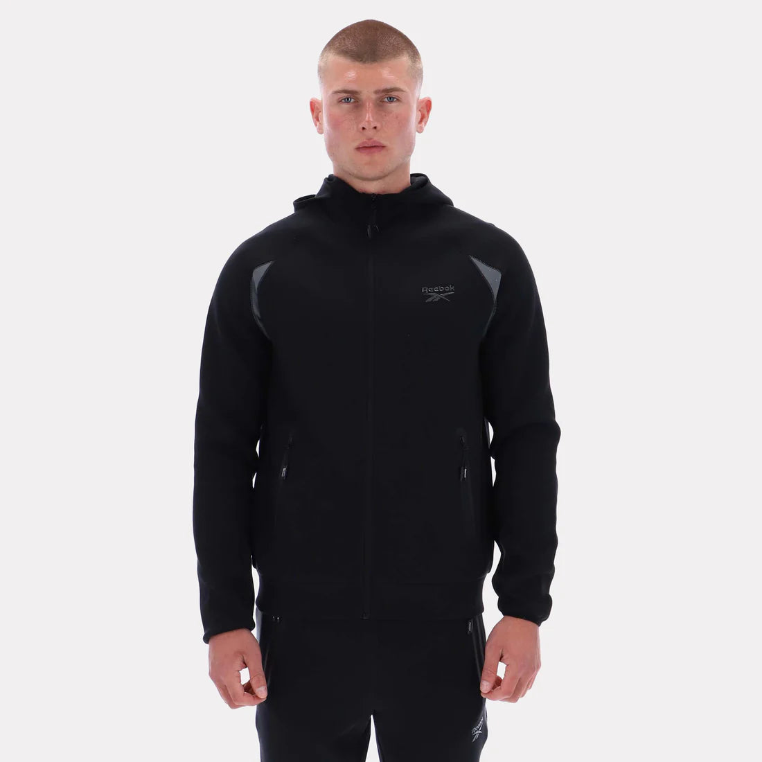 Men's Reebok Contrast Panel Zip Hoodie