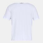 Men's Under Armour Left Chest Short Sleeve "White Black"