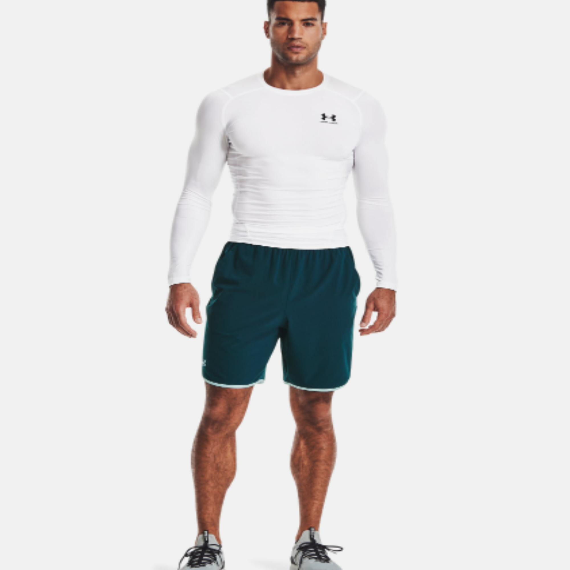 Men's Under Armour HeatGear® Long Sleeve "White/Black "