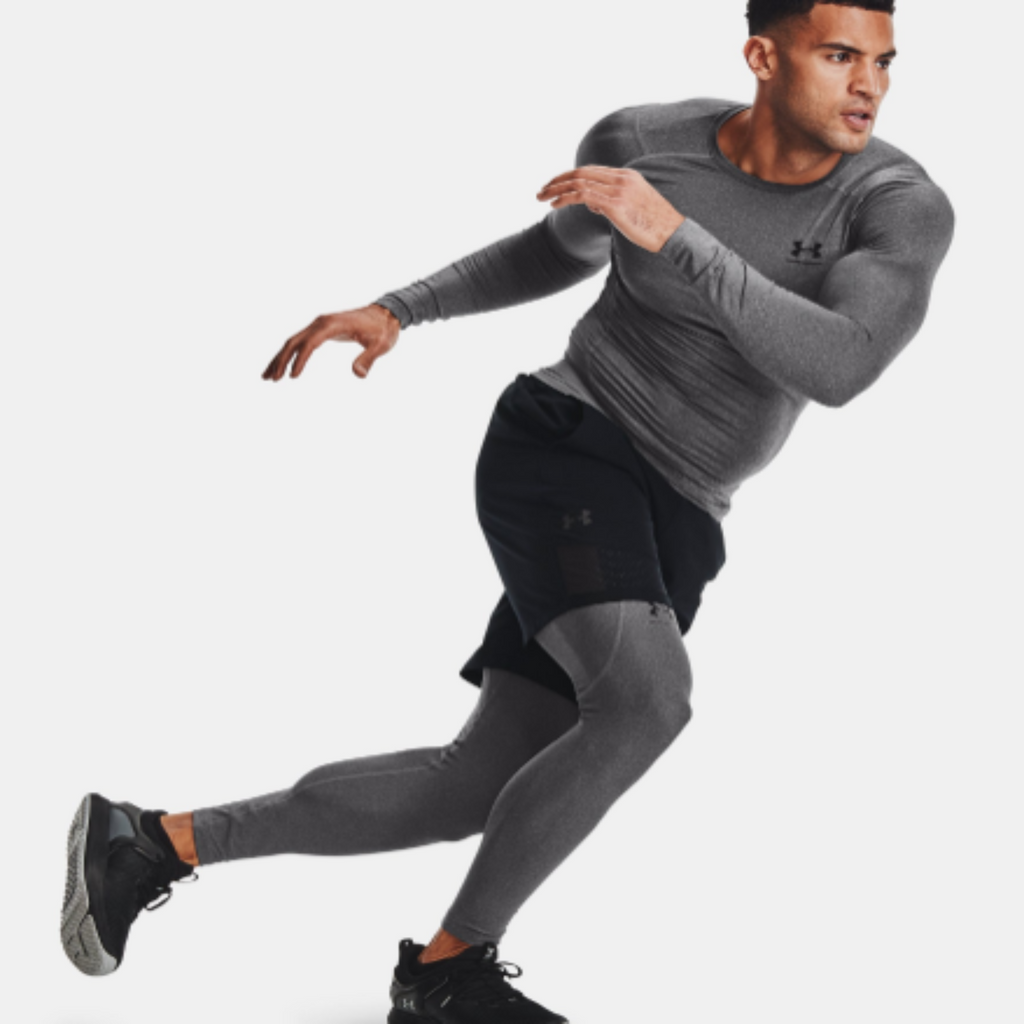 Men's Under Armour HeatGear® Leggings "Carbon Heather Black"
