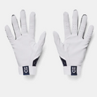 Men's Under Armour Clean Up Batting Gloves "White/Purple"