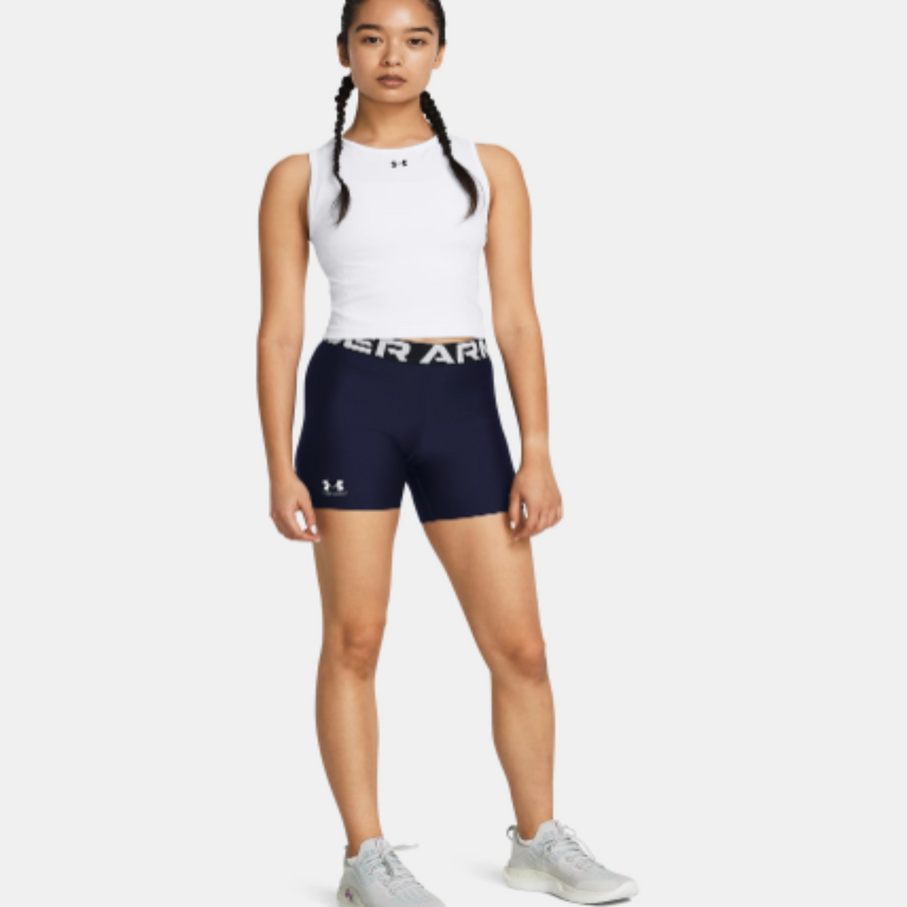 Women's Under Armour HeatGear® Middy Shorts (Midnight Navy)