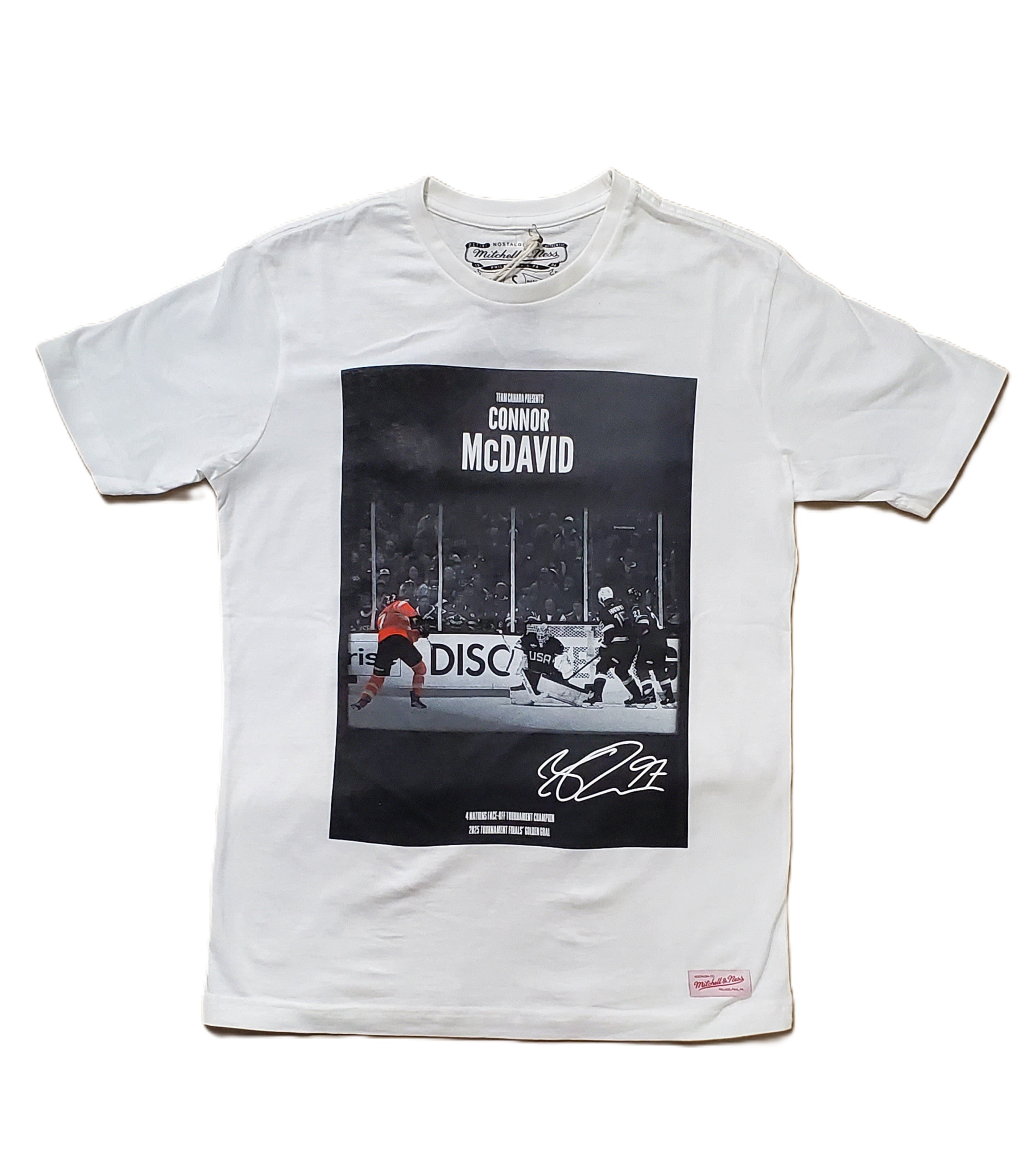 Mitchell and Ness Team Canada Connor MacDavid Golden Goal T-Shirt
