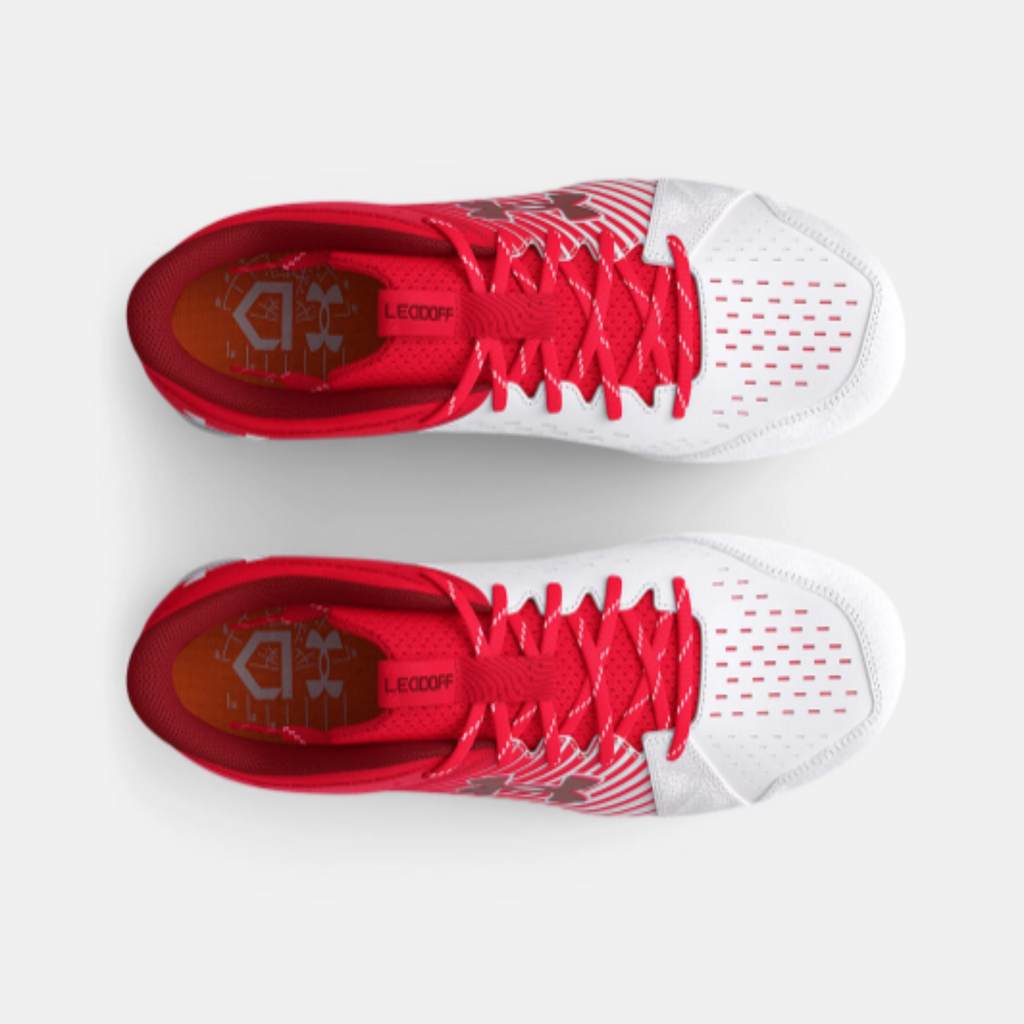 Men's Under Armour Leadoff Low RM Baseball Cleats "Red"