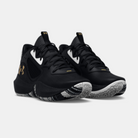 Under Armour Unisex Lockdown 6 Basketball Shoes "Black Metallic Gold"