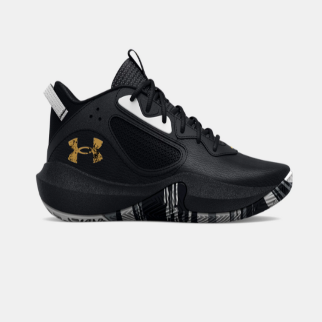 Under Armour Unisex Lockdown 6 Basketball Shoes "Black Metallic Gold"