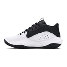 Big Kids' Under Armour Lockdown 7 Basketball Shoes "White Black"