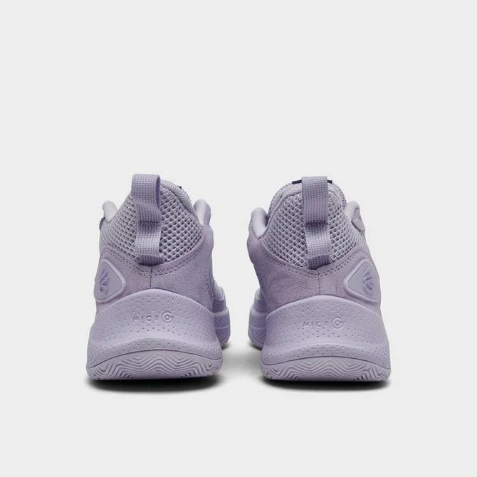 Big Kids' Under Amour Curry 3Z 24 Suede Basketball Shoes "Salt Purple"