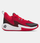 Big Kids' Under Armour Curry 3Z 25 Suede "Red White Black"