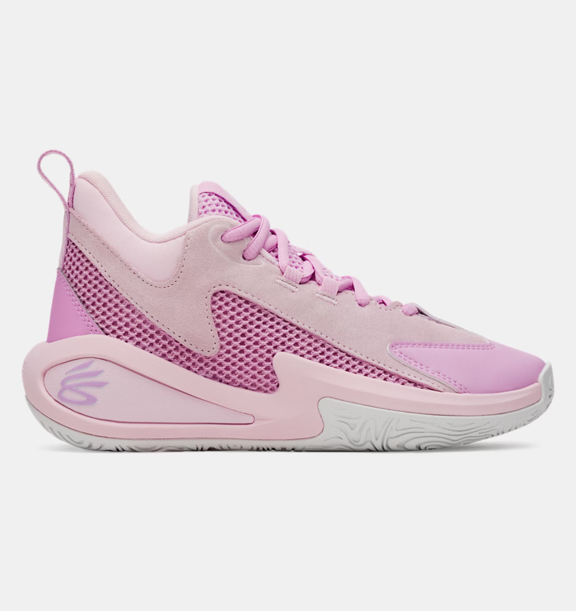 Big Kids' Under Armour Curry 3Z 25 Suede "Pink Dusk" (Unisex)