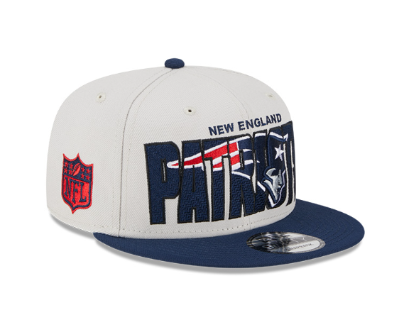New England Patriots New Era Cream/Navy 23 NFL Draft 9FIFTY Snapback