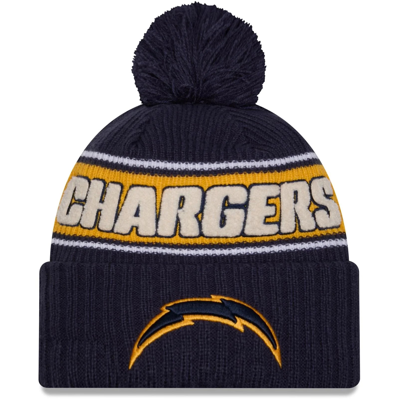 New Era Los Angeles Chargers Sideline Sport Core Classic Cuffed Pom Knit "Unisex"