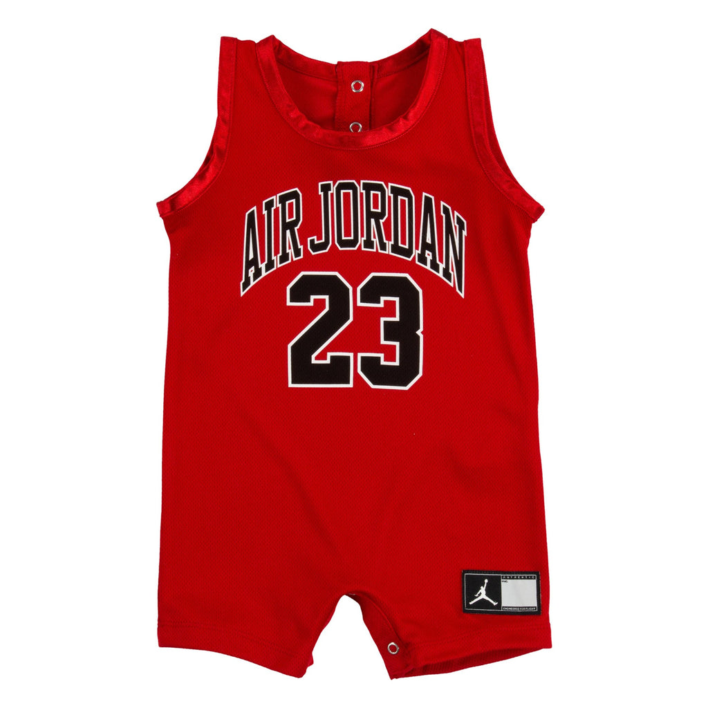Baby/Toddler Jordan Jersey Romper (12-24 months) "Gym Red"