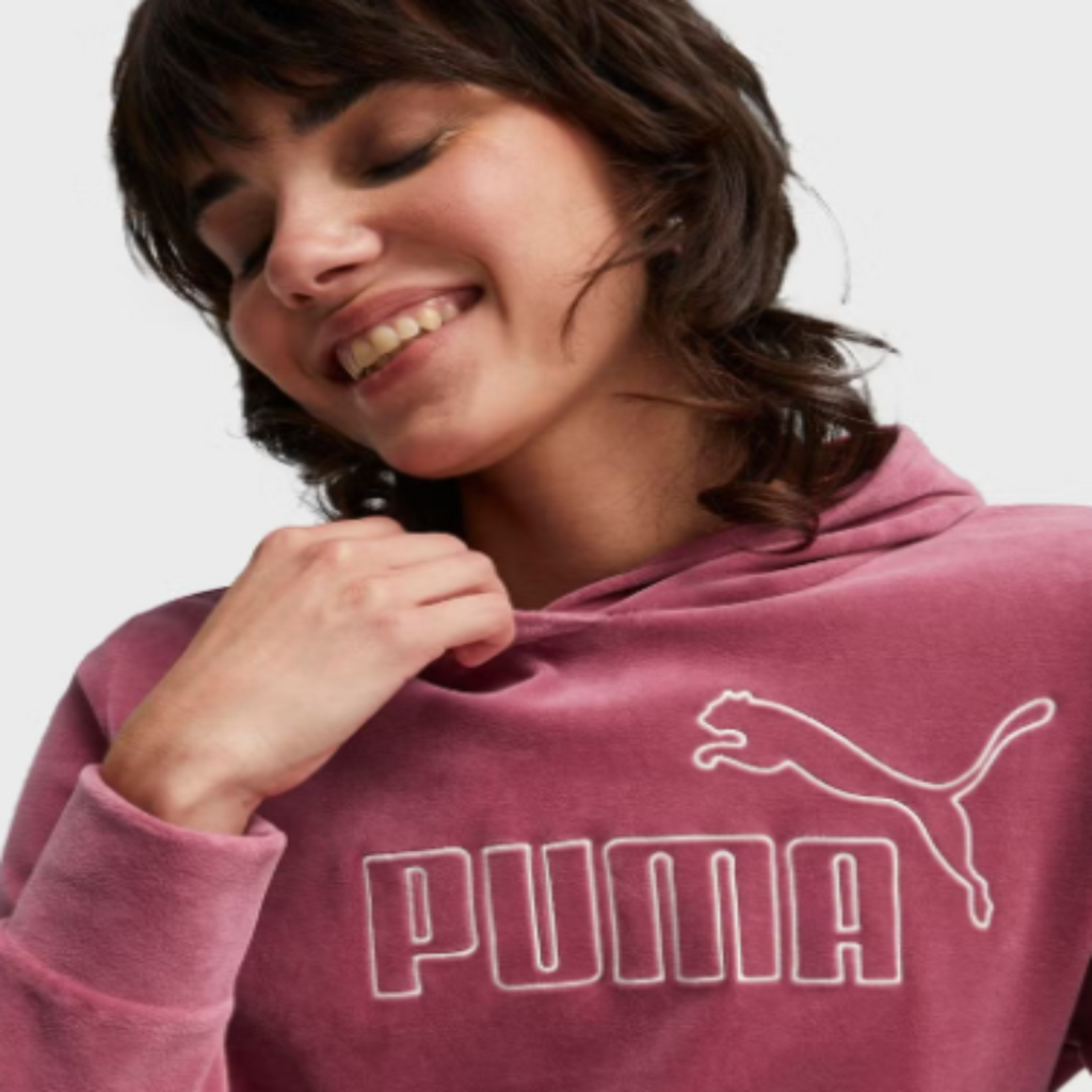 Women's Puma Essentials+ Velour Pullover Hoodie