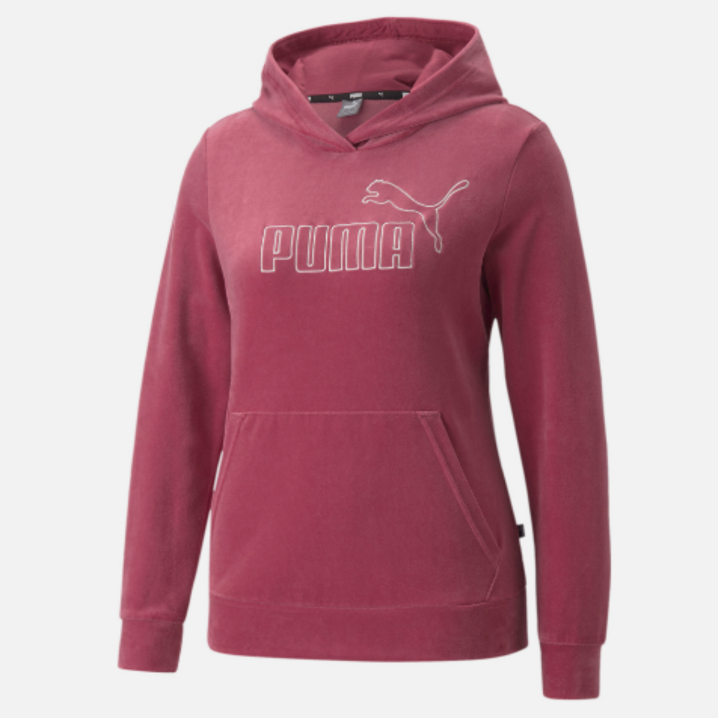 Women's Puma Essentials+ Velour Pullover Hoodie