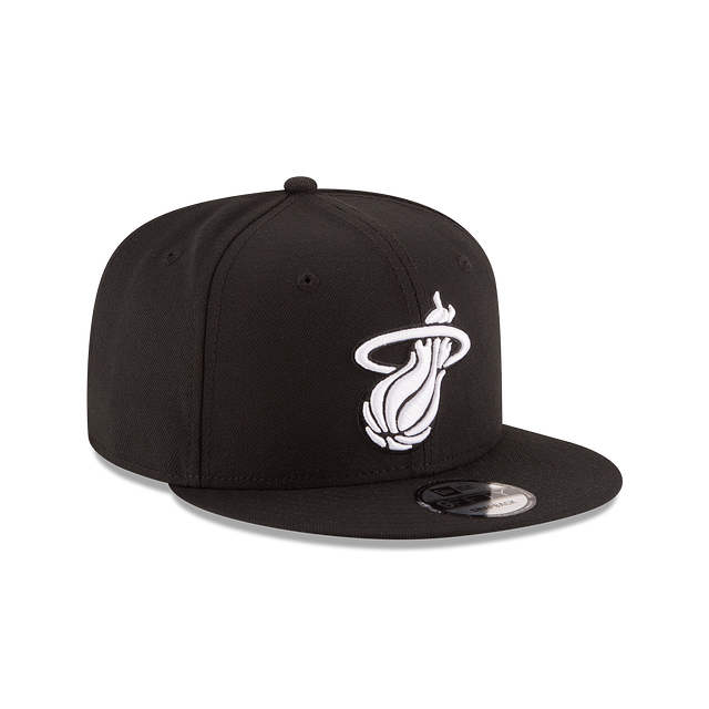 Miami Heat New Era Black & White 9FIFTY Snapback