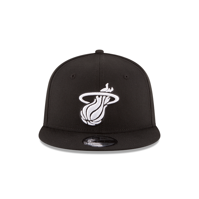 Miami Heat New Era Black & White 9FIFTY Snapback