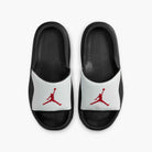 Big Kids' Jordan Franchise Slides "White Black Gym Red"
