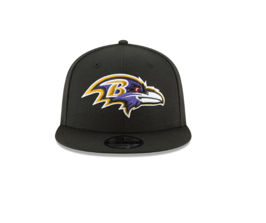 Baltimore Ravens New Era Black & Black 9FIFTY Snapback