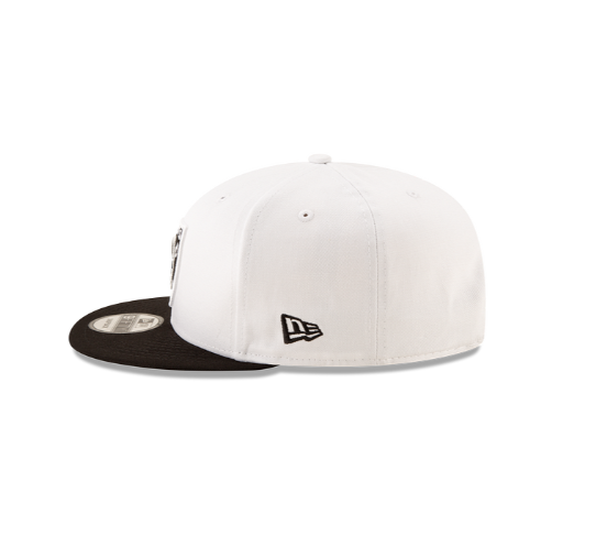 Las Vegas Raiders New Era White on Black 9FIFTY Snapback