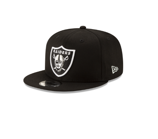 Las Vegas Raiders New Era Black & Black 9FIFTY Snapback