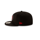 San Francisco 49ers New Era Black Red & White 9FIFTY Snapback