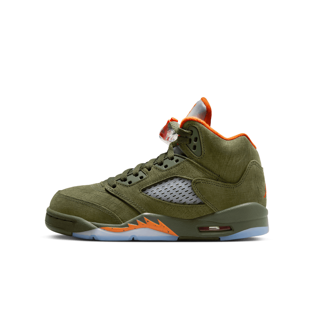 Big Kids' Air Jordan 5 Retro "Olive"